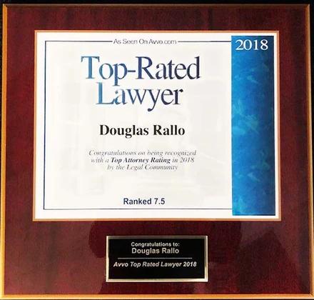 Avvo Top Rated Lawyer, 2018 — Douglas Rallo